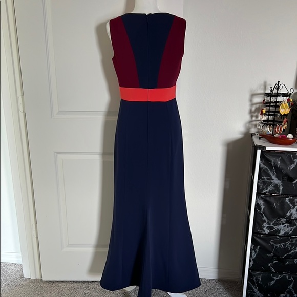 EUC BCBG Colorblock Formal Dress - 6 Petite - Picture 5 of 13